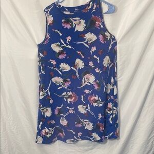 Apt. 9 Blue Floral Tank Top
